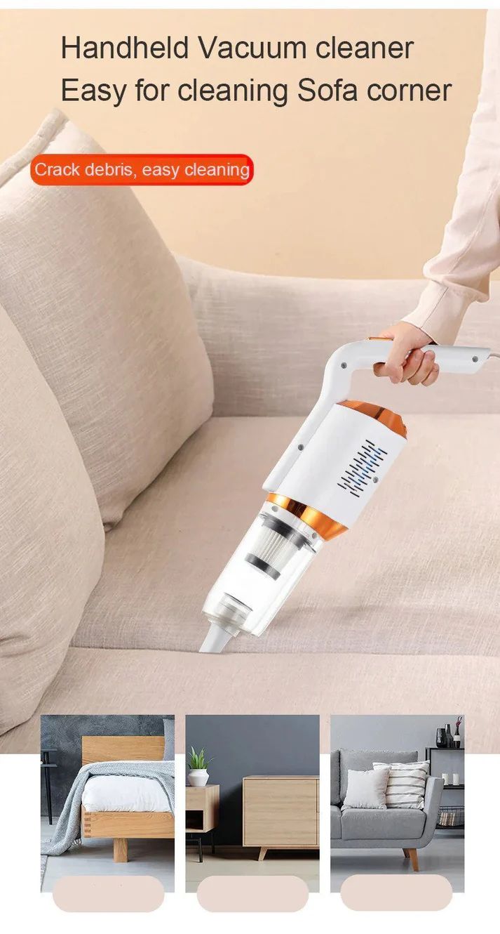 BRELZA 3-in-1 wireless vacuum cleaner with interchangeable attachments for cleaning floors, cars, and upholstery