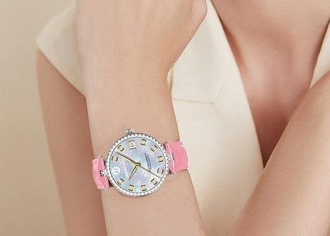 Haino Teko RW-21 smartwatch with digital display and adjustable strap on a wrist