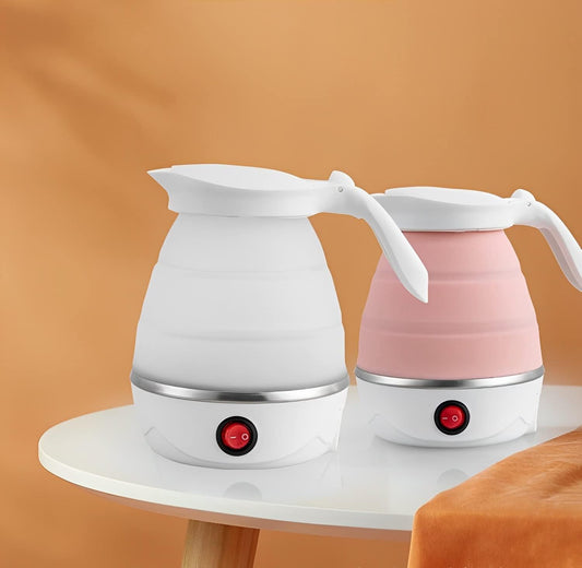 Galaxy Wind portable electric kettle showing compact design for boiling water while traveling