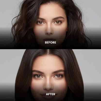 BRELZA 5-in-1 hot air brush styler with interchangeable heads for drying and styling hair