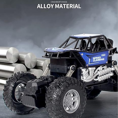 Remote control stunt car with oversized tires and flexible suspension for outdoor driving