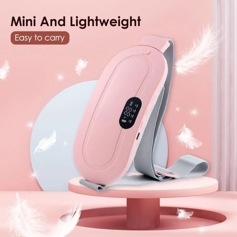 BRELZA smart menstrual heating belt worn around the waist for period cramp relief