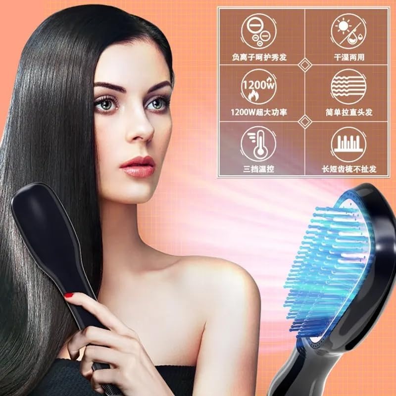 Joy Professional 2 in 1 hot air styling comb for drying and straightening hair