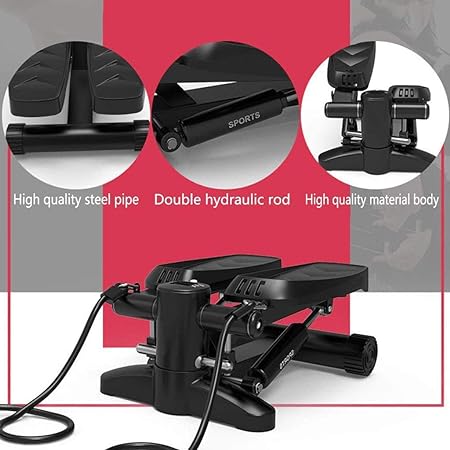 Multifunction mini pedal stepper machine for home cardio workouts and lower body training