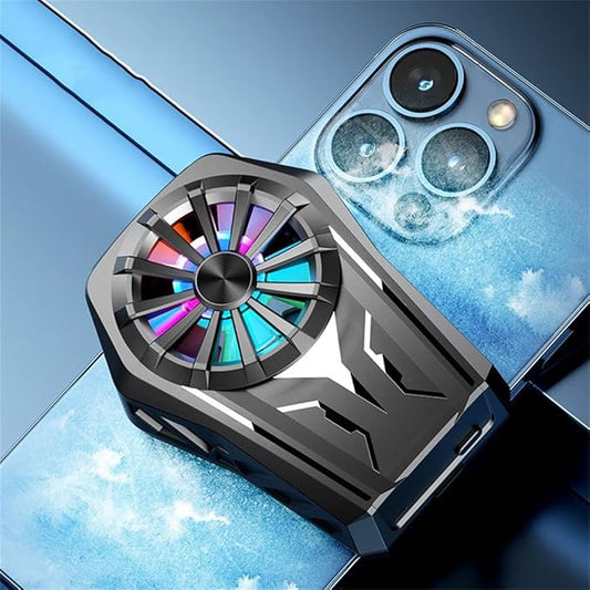 Mobile cooling fan attached to a smartphone for portable airflow and gaming
