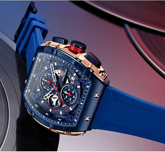 Mini Focus men's sport watch with analog dial and rubber strap for daily wear