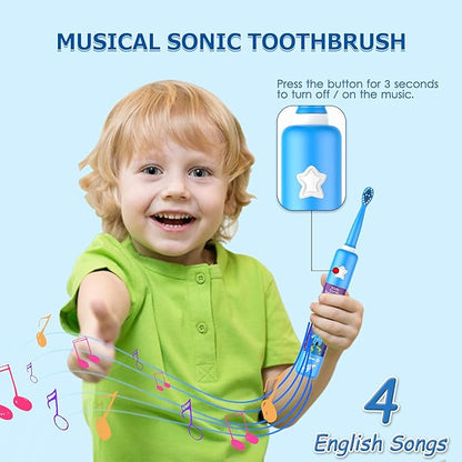 Kids toothbrush featuring gentle bristles and a comfortable grip for daily children oral hygiene.