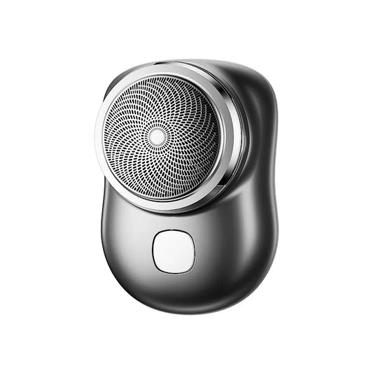 Mini portable USB rechargeable electric shaver for travel grooming and daily facial hair trimming