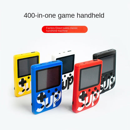 Sup Game Box Plus 400 in 1 retro handheld console with built-in screen and control buttons