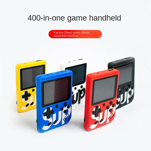 Sup Game Box Plus 400 in 1 retro handheld console with built-in screen and control buttons