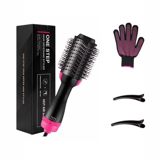BRELZA one-step hair dryer brush showing oval barrel and bristles for drying and styling hair