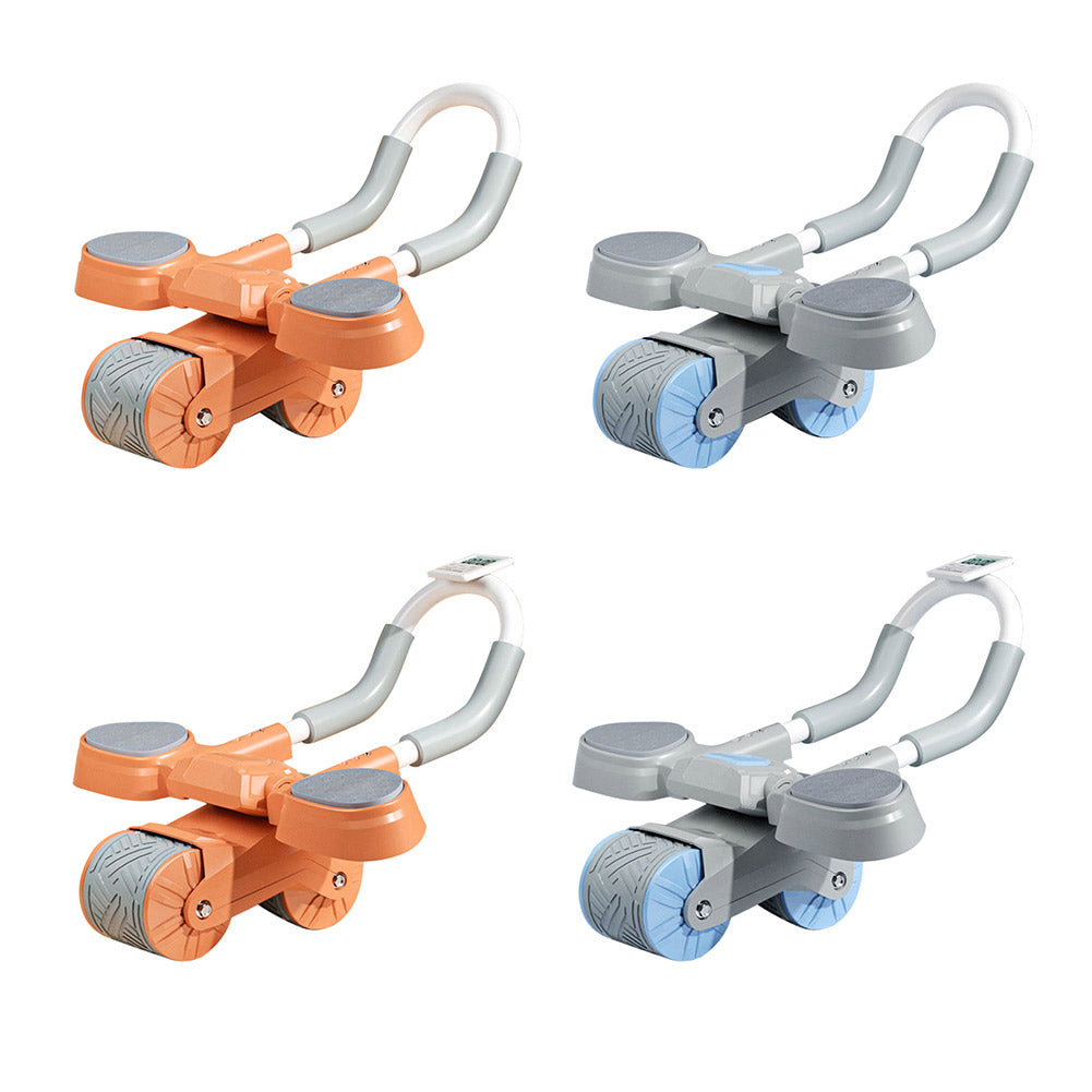 Auto rebound abs wheel for home abdominal training and core strengthening exercises.