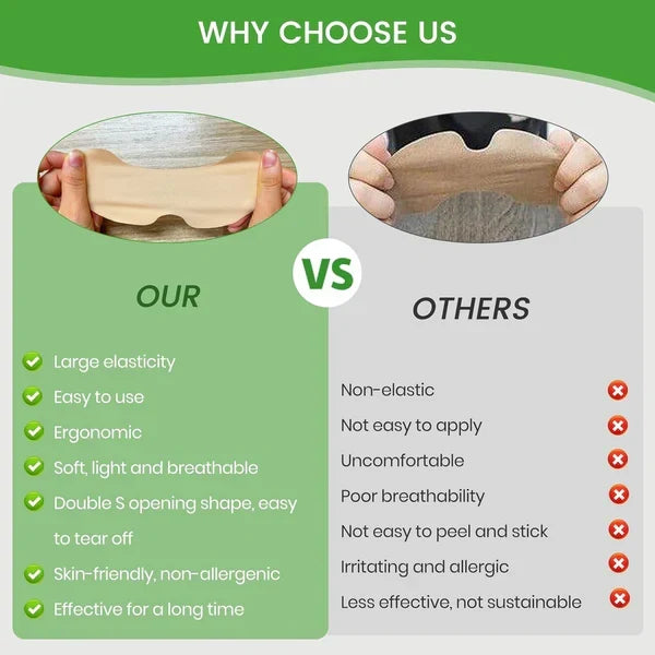 Natural knee pain relief patches applied to the knee for daily joint support