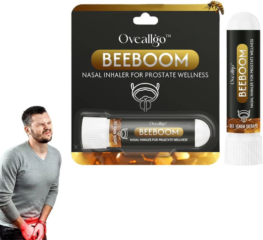 BRELZA BeeBoom nasal inhaler stick featuring compact portable design for daily aromatherapy and nasal passage relief.