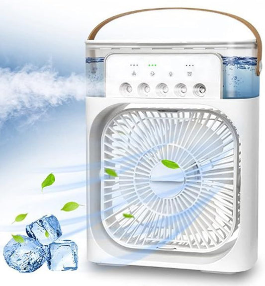 BRELZA portable cooling fan with ice compartment for personal desktop air conditioning
