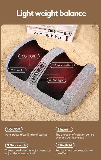 BRELZA electric foot massager designed for daily home foot massage and muscle relaxation.