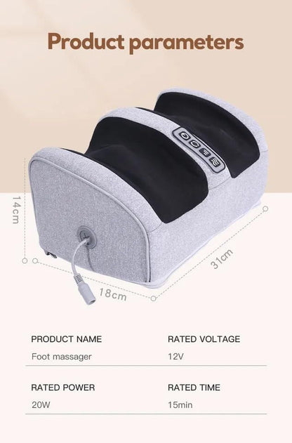 BRELZA electric foot massager showing the main housing and foot placement area for daily home use