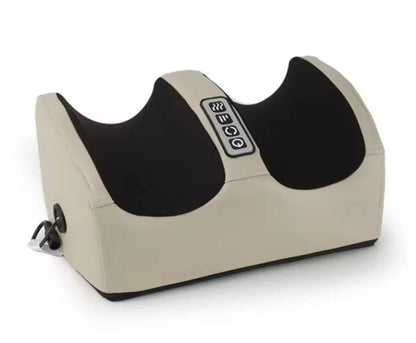 BRELZA electric foot massager displaying the main device and foot compartments for daily home use.