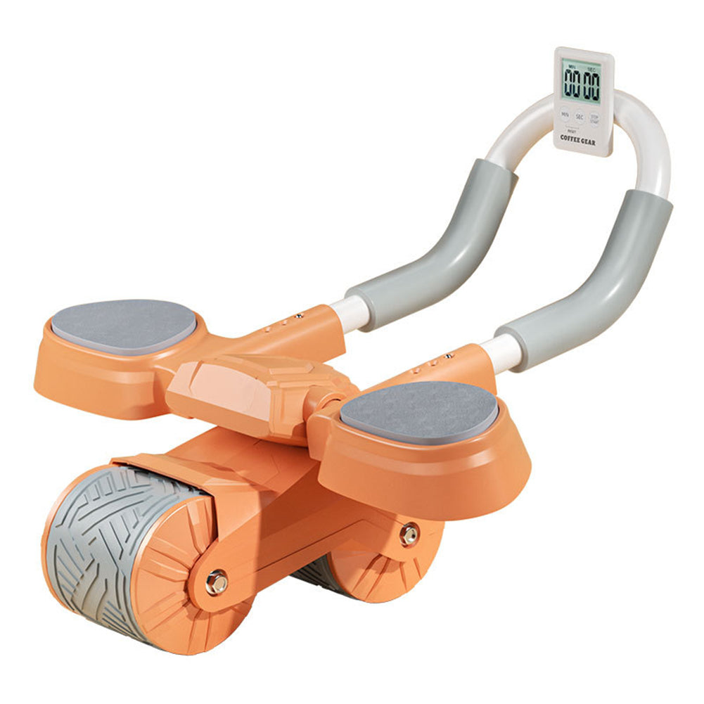 Auto rebound abs wheel for home core training and abdominal muscle exercises