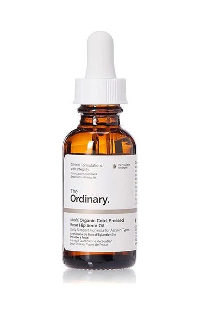 BRELZA organic cold-pressed rose oil bottle for daily facial skincare and moisturizing