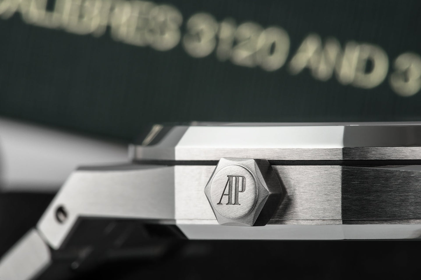 Front view of a 41mm Audemars Piguet Royal Oak selfwinding automatic watch with steel bracelet.